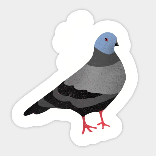 Pigeon #1 Sticker by divafern